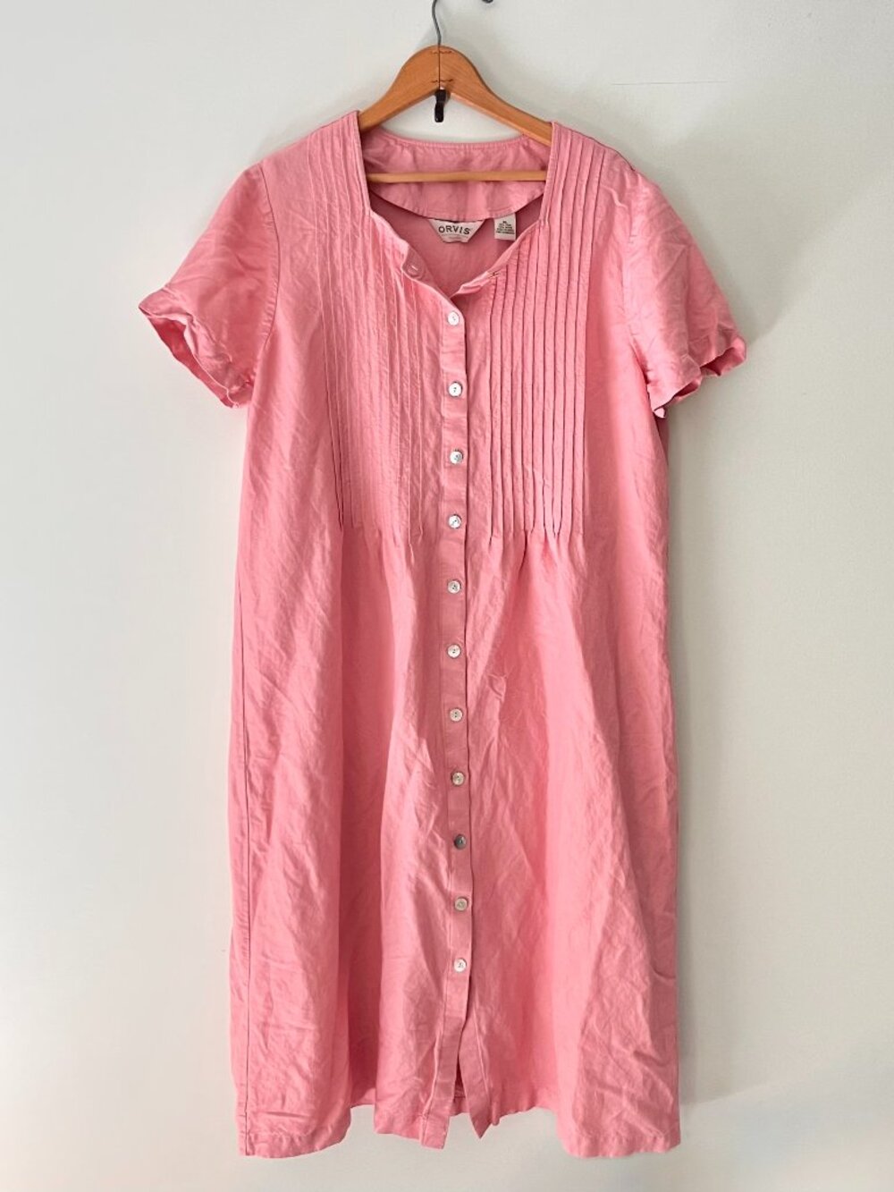 Vintage Linen Blend Dress